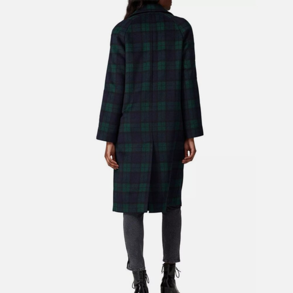 NWT Avec Les Filles Plaid  Raglan Coat Trendy fit - Picture 9 of 9